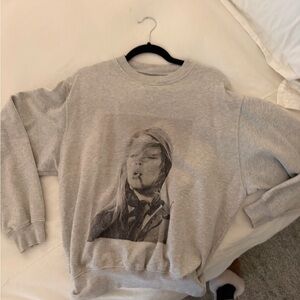 Anine Bing Light Gray Sweatshirt